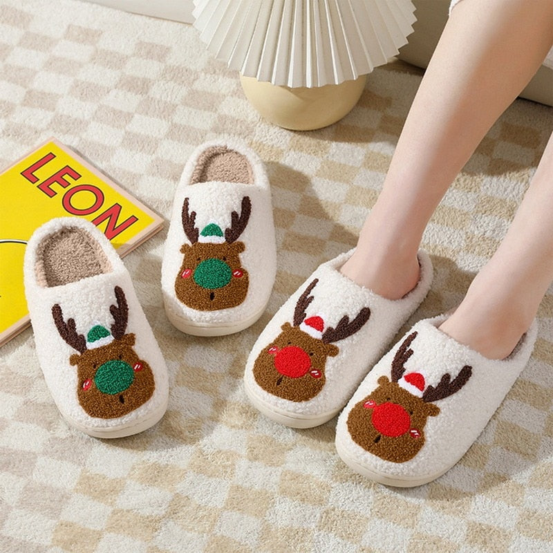 Christmas Reindeer Slippers