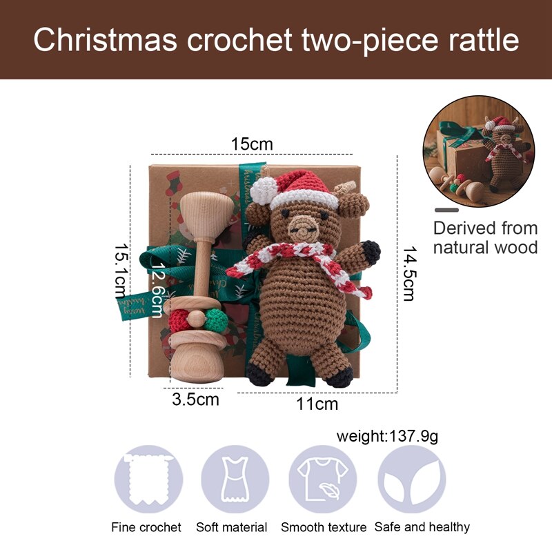 Christmas Baby Rattle Toy