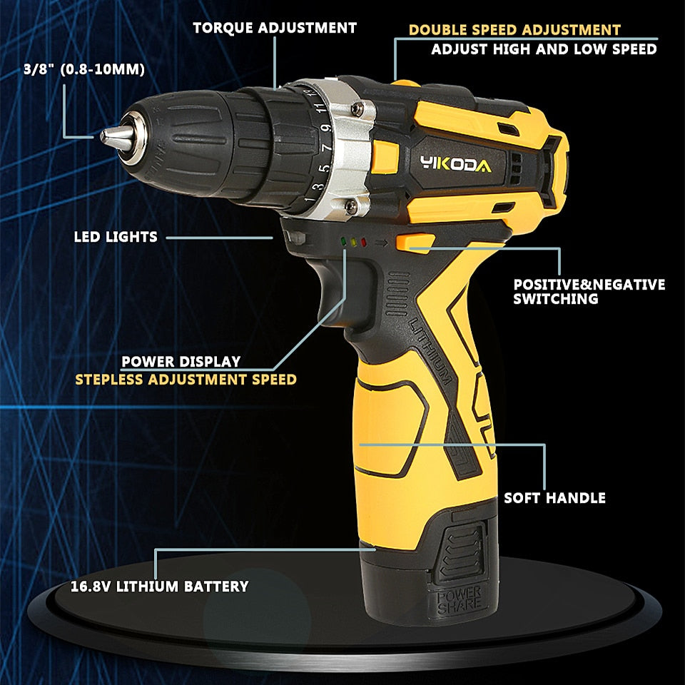 Yikoda Rechargeable Electric Drill