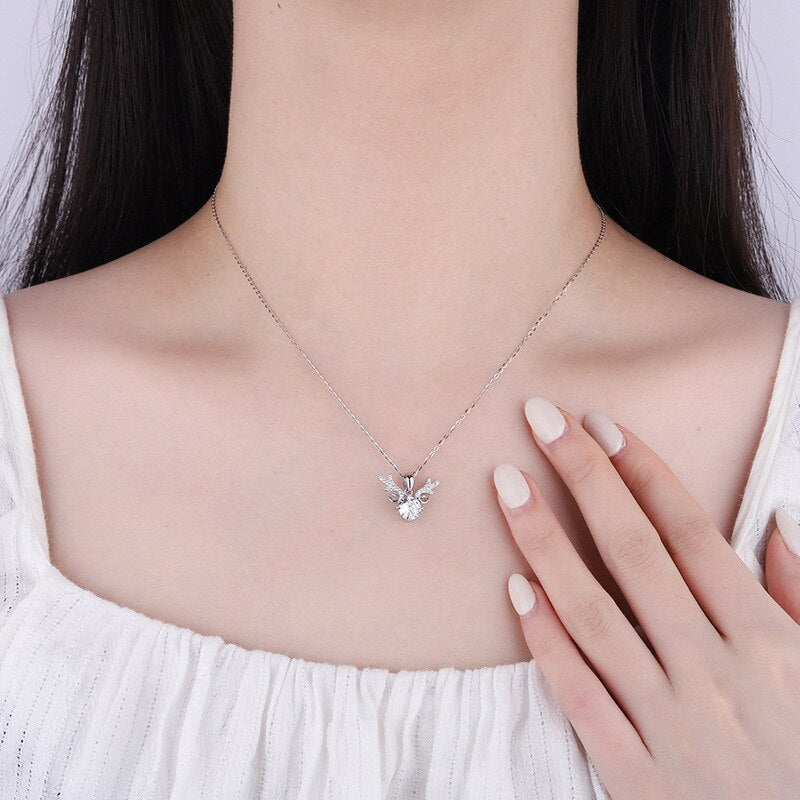 Moissanite Reindeer Necklace