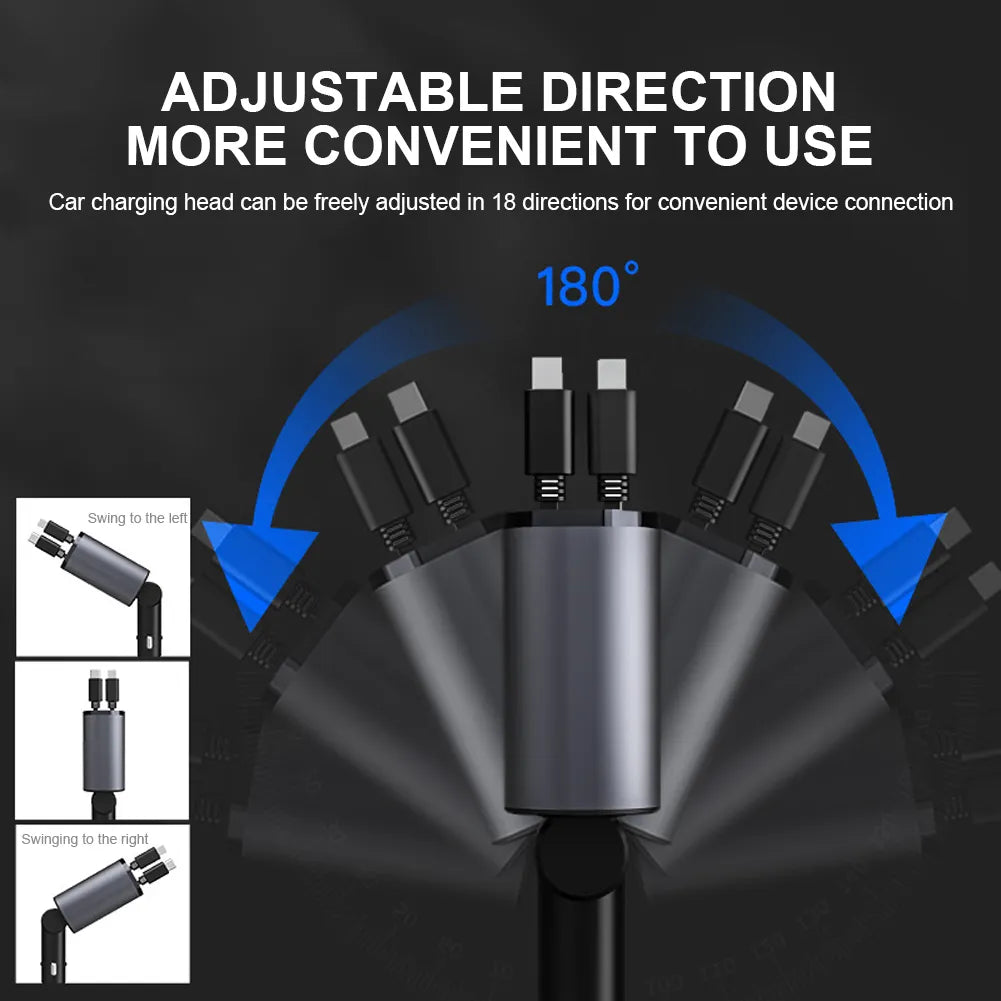 Luxinsly™ Retractable Car Device Charger