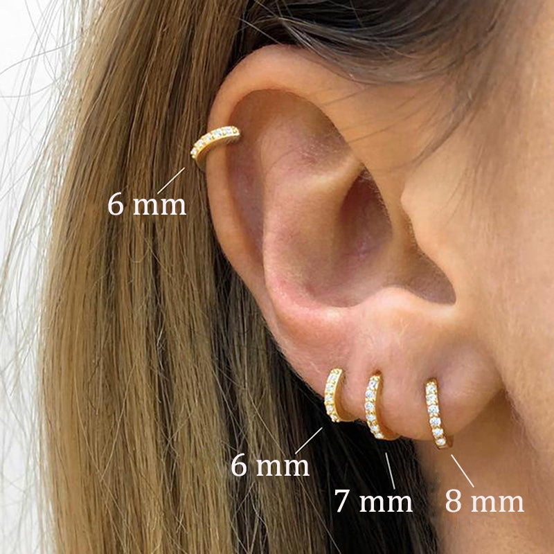 Minimalist Cuff Hoop Earrings