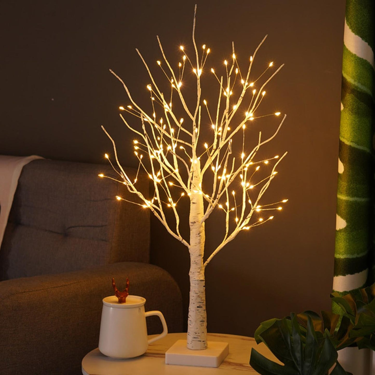 Mini Copper Wire LED Light-Up Tree