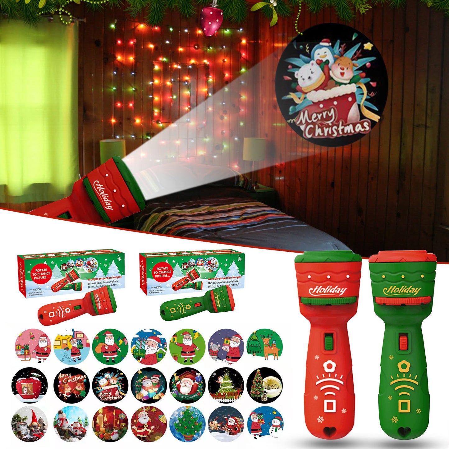 Christmas Flashlight Projector Toy