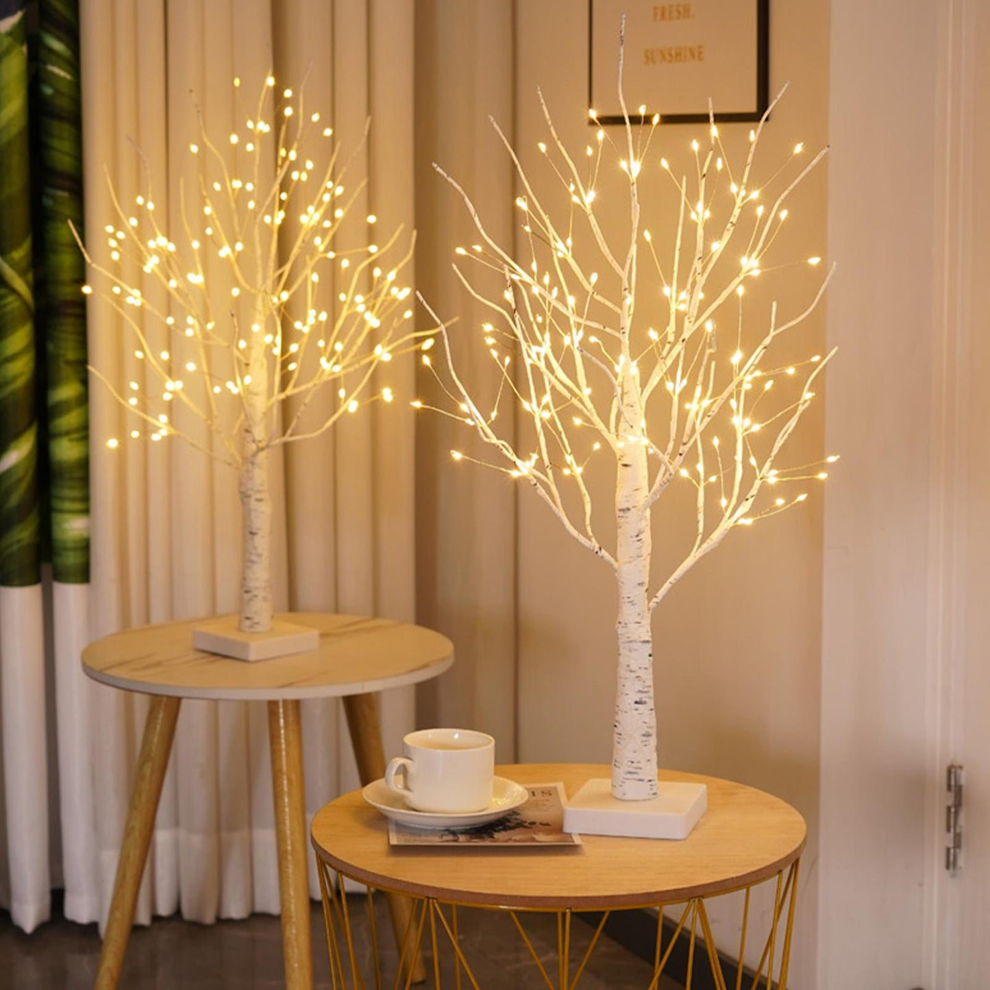 Mini Copper Wire LED Light-Up Tree