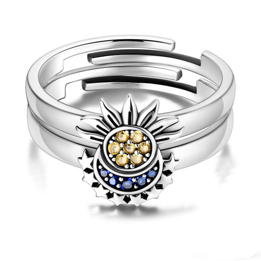 Celestial Interlocking Ring Set