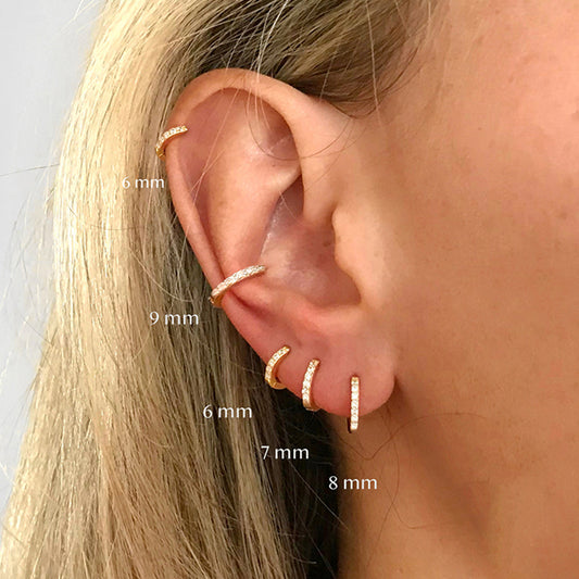 Minimalist Cuff Hoop Earrings