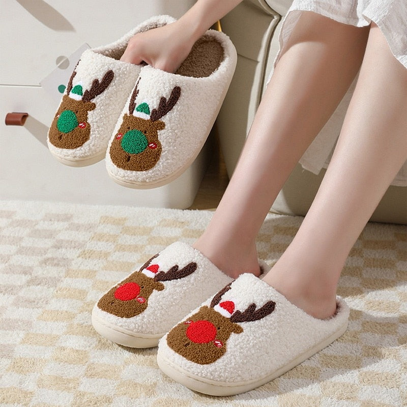 Christmas Reindeer Slippers