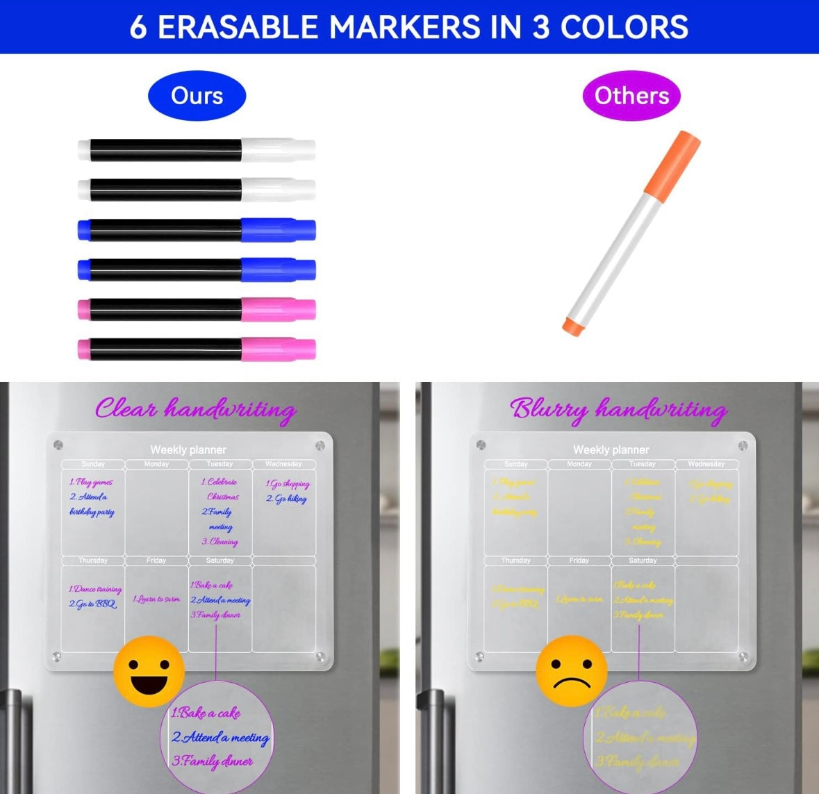 Dry-Erase Magnetic Calendar