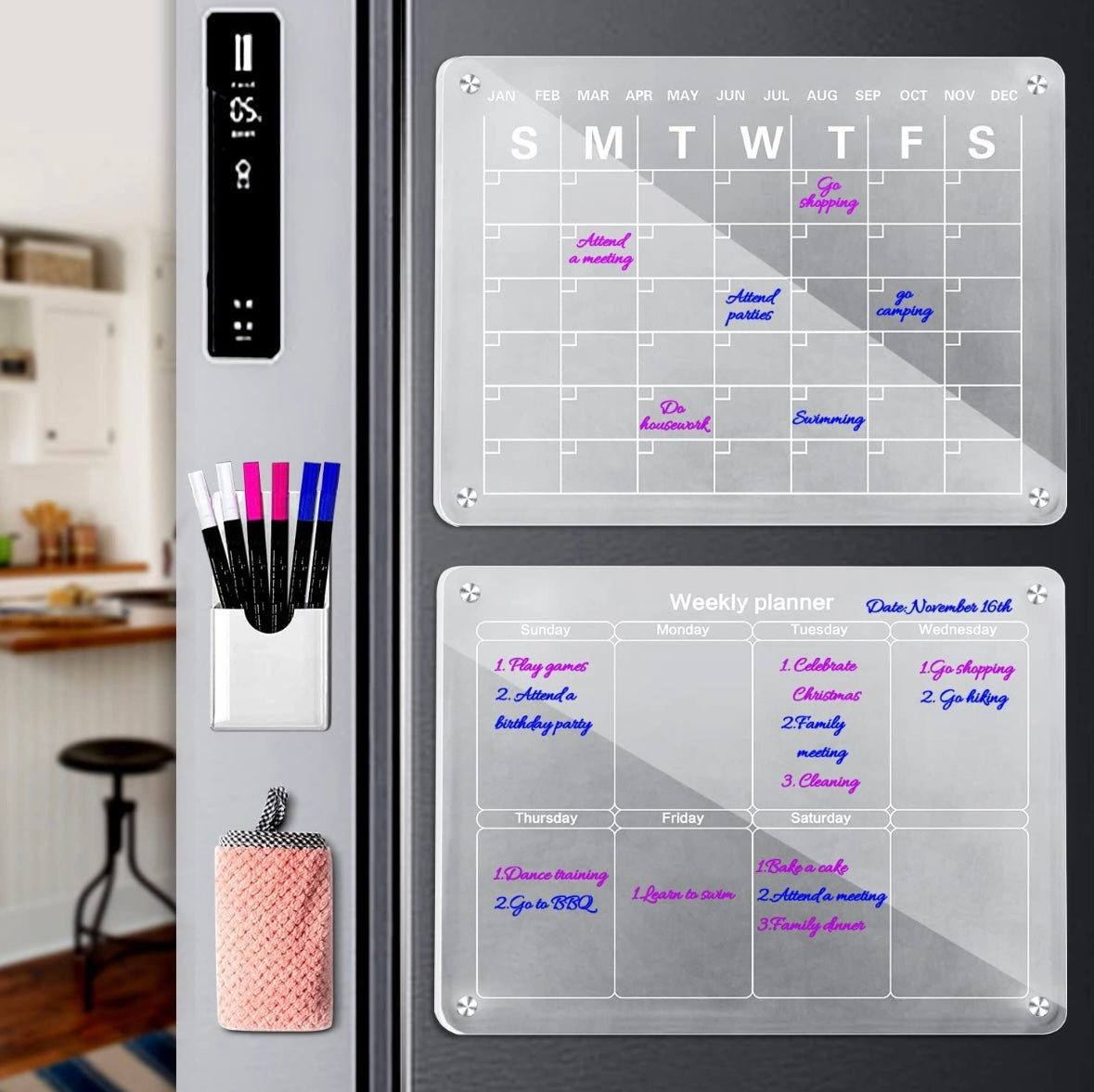 Dry-Erase Magnetic Calendar