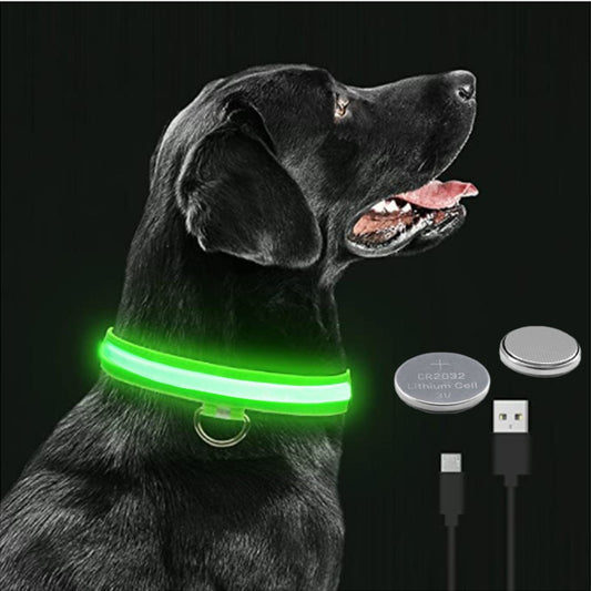 Adjustable LED Glowing Pet Collar